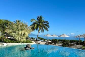 Find out the answers to the most popular questions in this Hilton Hotel Tahiti Review. Find out how far away the Hilton Tahiti is from the airport, find out if there is a beach at the Hilton Tahiti and all about the restaurants at the Hilton Hotel Tahiti.