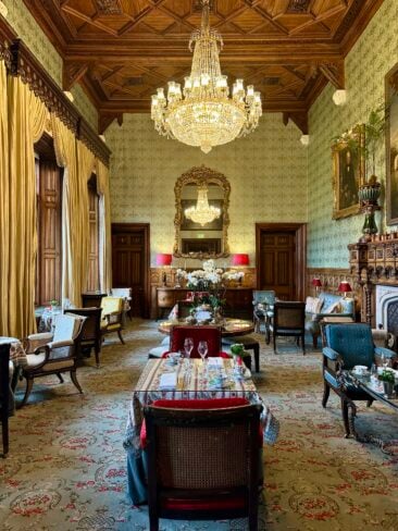 The Spa at Ashford Castle in County Mayo showing a luxury spa day in Ireland with Augustinus Bader facials, spa facilities, mosaic pool, and five-star hotel surroundings