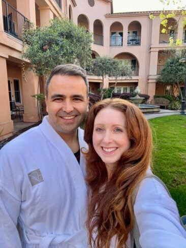 Fairmont in Sonoma with luxury resort amenities including geothermal pools, Fairmont Spa, Mission Suites, cozy bedding, and a romantic stay in California wine country