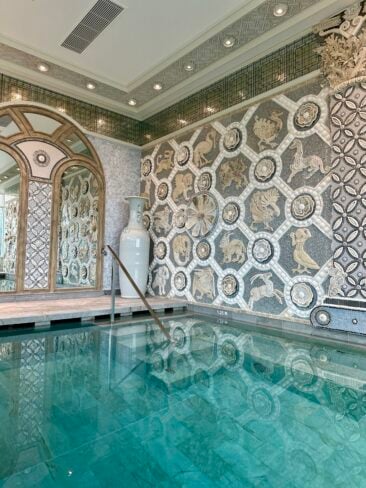 The Spa at Ashford Castle review highlighting Ireland’s best hotel spa, award-winning wellness facilities, beautiful pool, luxurious interiors, and a top spa experience in County Mayo