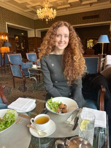 The Spa at Ashford Castle in County Mayo showing a luxury spa day in Ireland with Augustinus Bader facials, spa facilities, mosaic pool, and five-star hotel surroundings