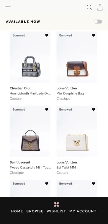 Read my Vivrelle Review for details on membership tiers, monthly fees, designer handbags, new arrivals, and how code LORNARYAN gets your first month of Vivrelle free.